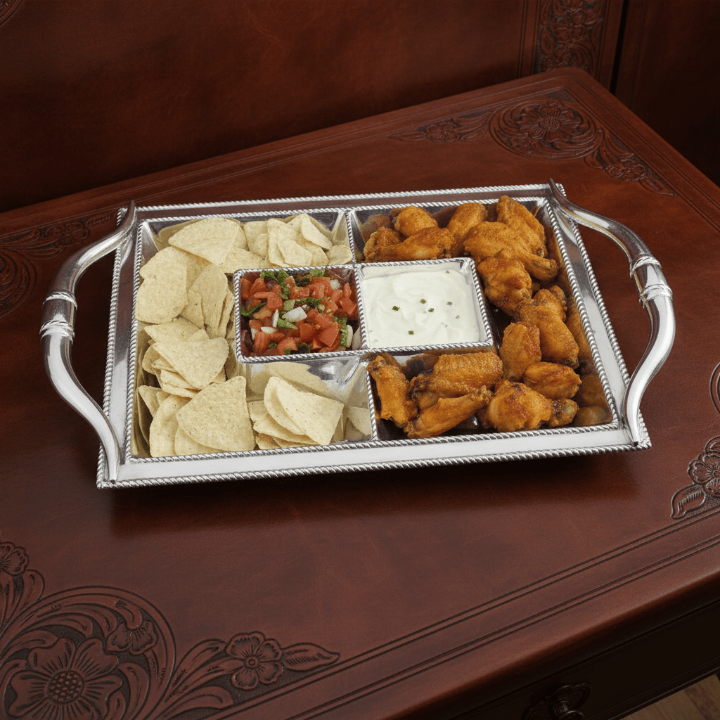 Arthur Court Western Frontier Longhorn Entertainment Tray
