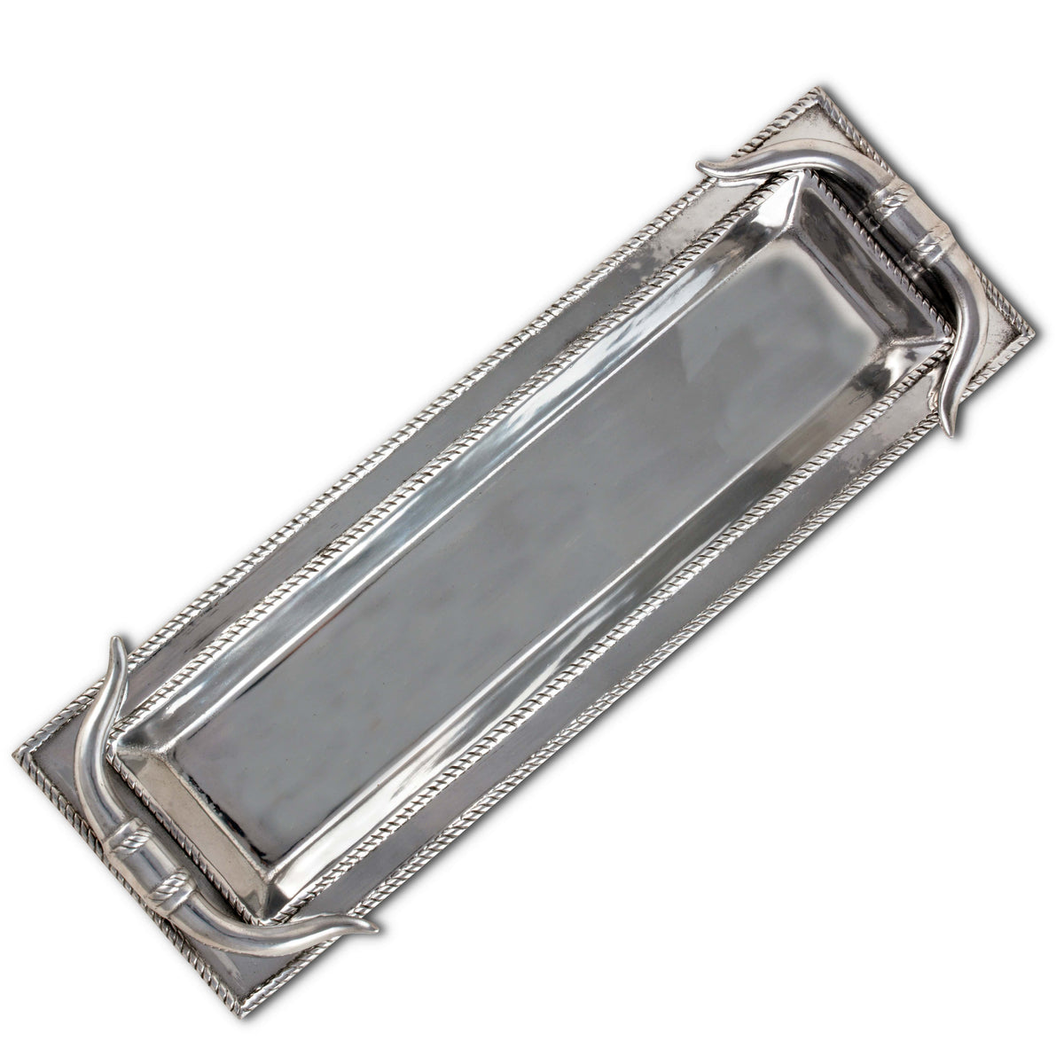 Arthur Court Western Frontier Longhorn Oblong Tray