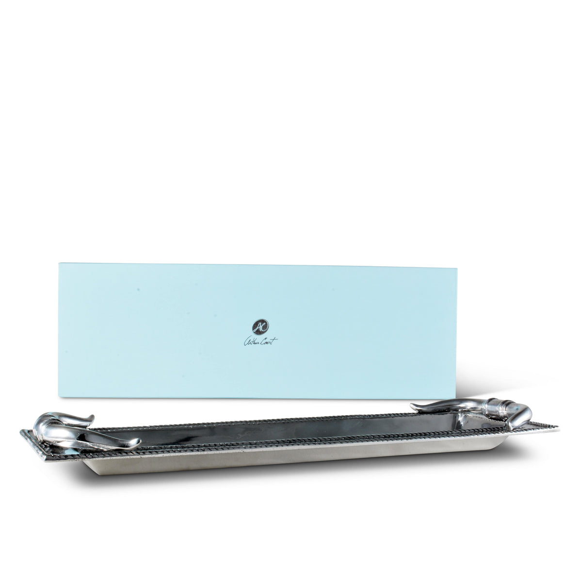 Arthur Court Western Frontier Longhorn Oblong Tray