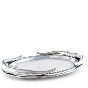 Arthur Court Western Frontier Longhorn Oval Platter