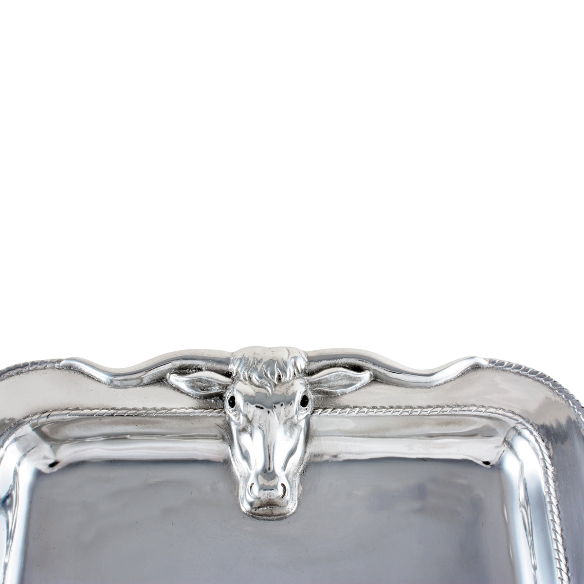 Arthur Court Western Frontier Longhorn Platter Large