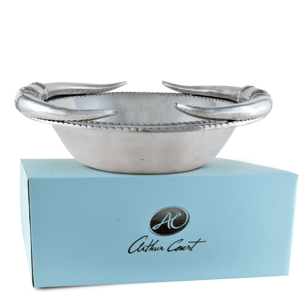 Arthur Court Western Frontier Longhorn Salad Bowl 12