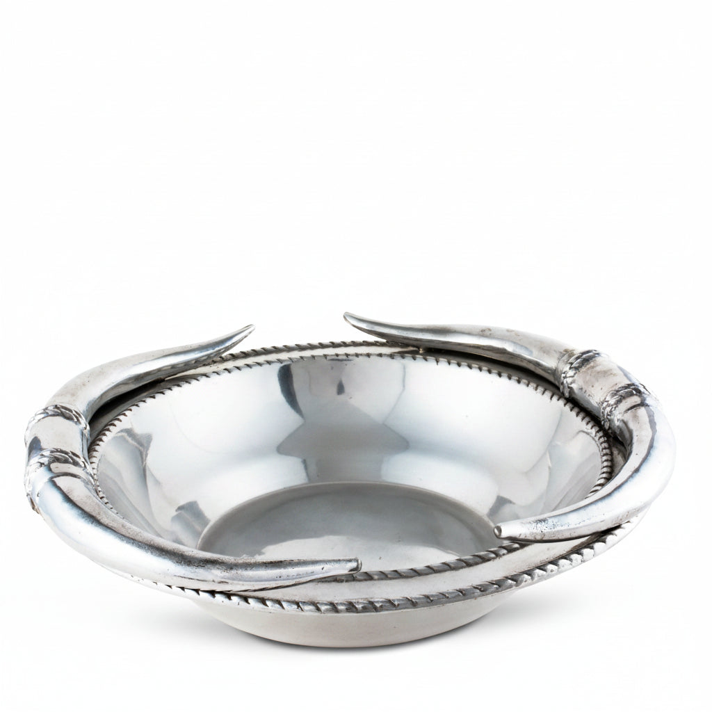 Arthur Court Western Frontier Longhorn Salad Bowl 12