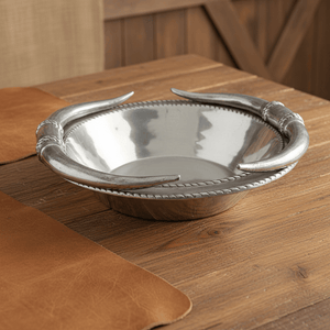 Arthur Court Western Frontier Longhorn Salad Bowl 12
