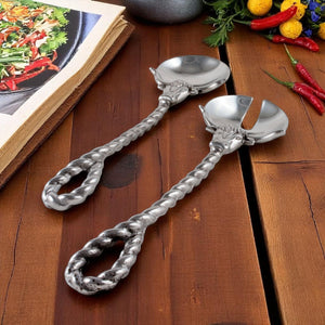 Arthur Court Western Frontier Longhorn Serving Set