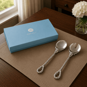 Arthur Court Western Frontier Longhorn Serving Set