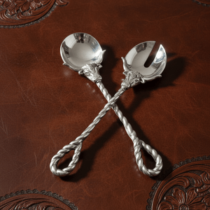 Arthur Court Western Frontier Longhorn Serving Set