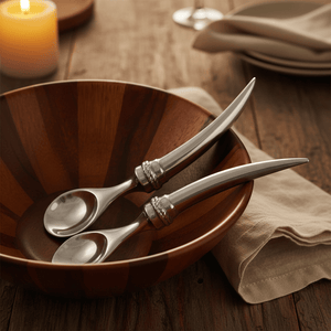 Arthur Court Western Frontier Longhorn Serving Set