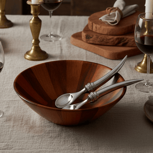 Arthur Court Western Frontier Longhorn Serving Set