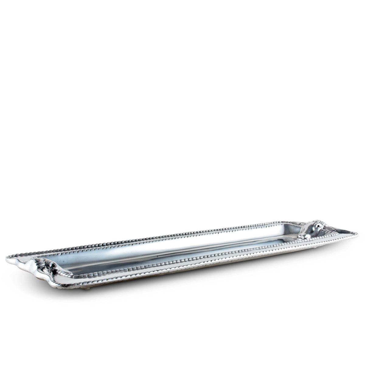Arthur Court Western Frontier Longhorn with Braid Oblong Tray