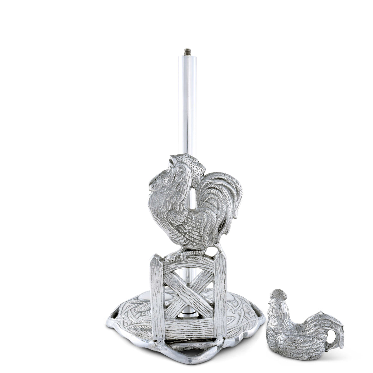 Arthur Court Western Frontier Rooster Paper Towel Holder