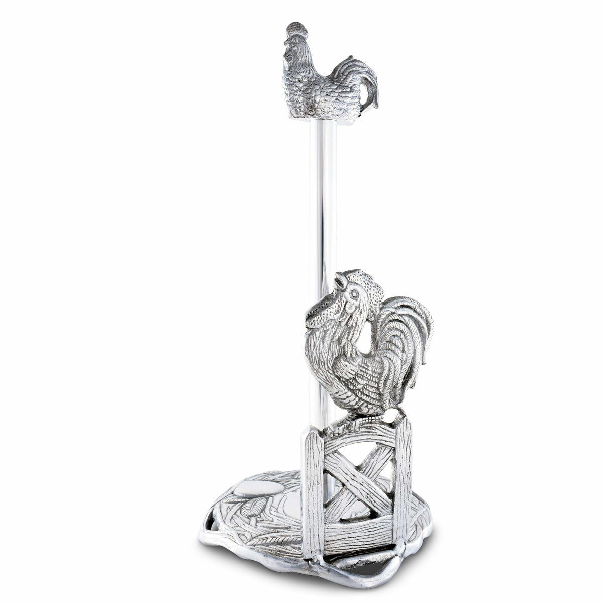 Arthur Court Western Frontier Rooster Paper Towel Holder
