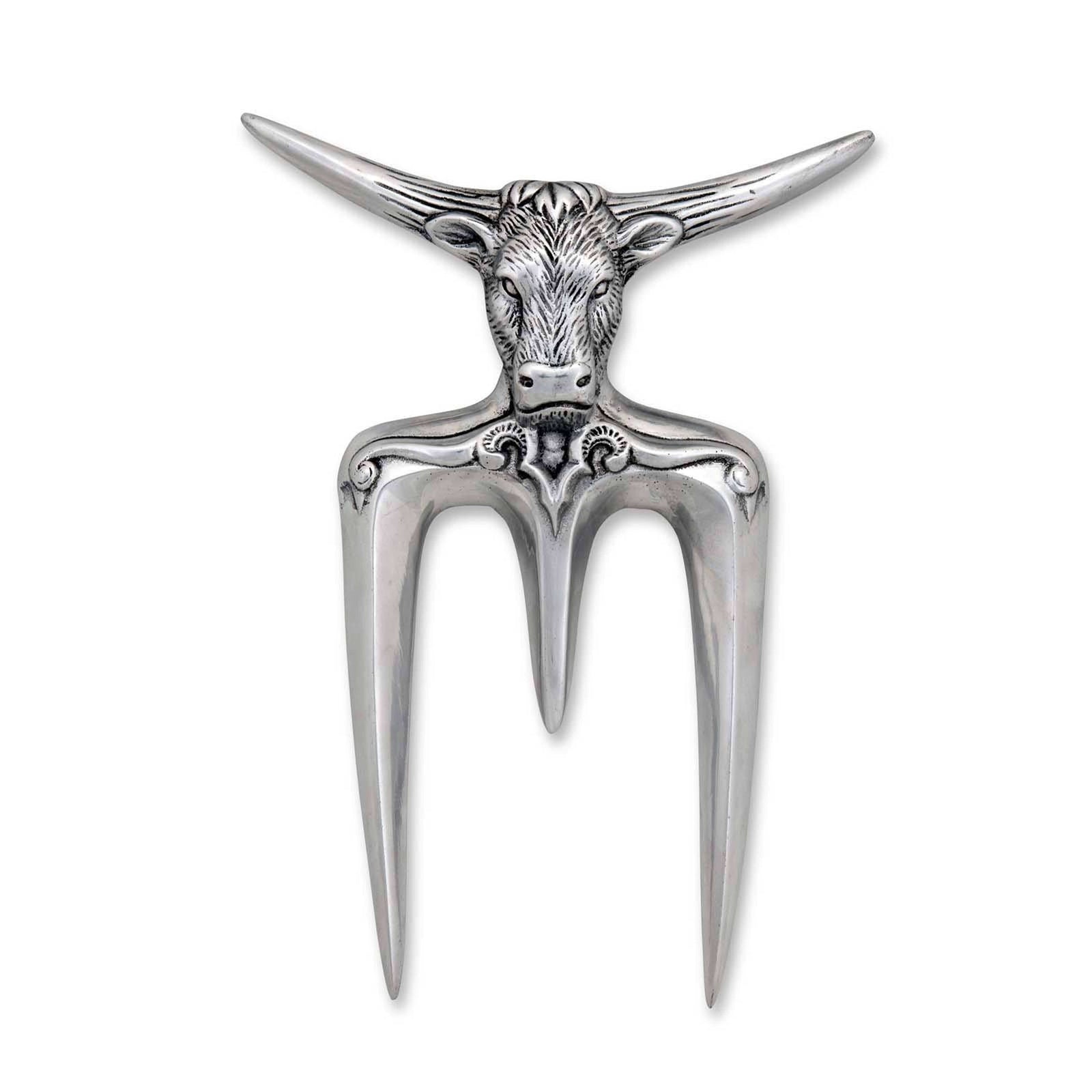 Arthur Court Western Frontier Steer Carving Fork