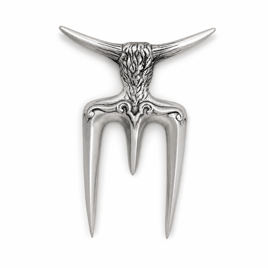 Arthur Court Western Frontier Steer Carving Fork
