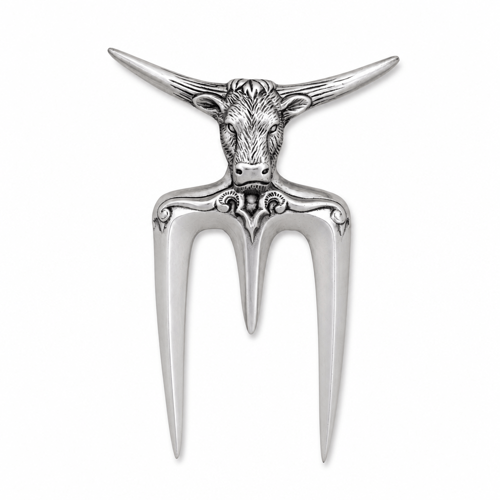 Arthur Court Western Frontier Steer Carving Fork