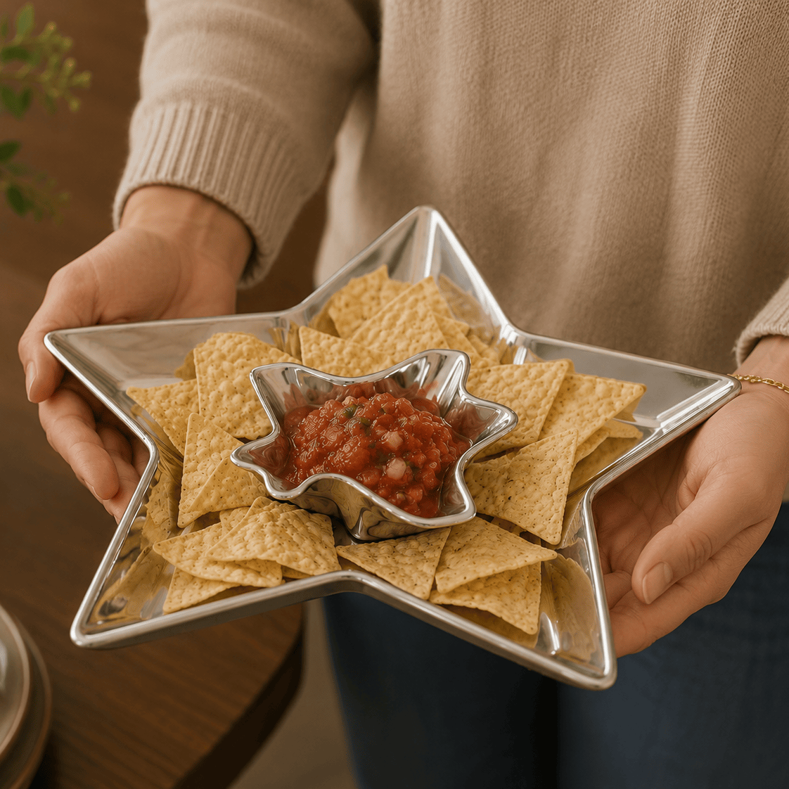 Arthur Court Western Frontier Texas Chip and Dip