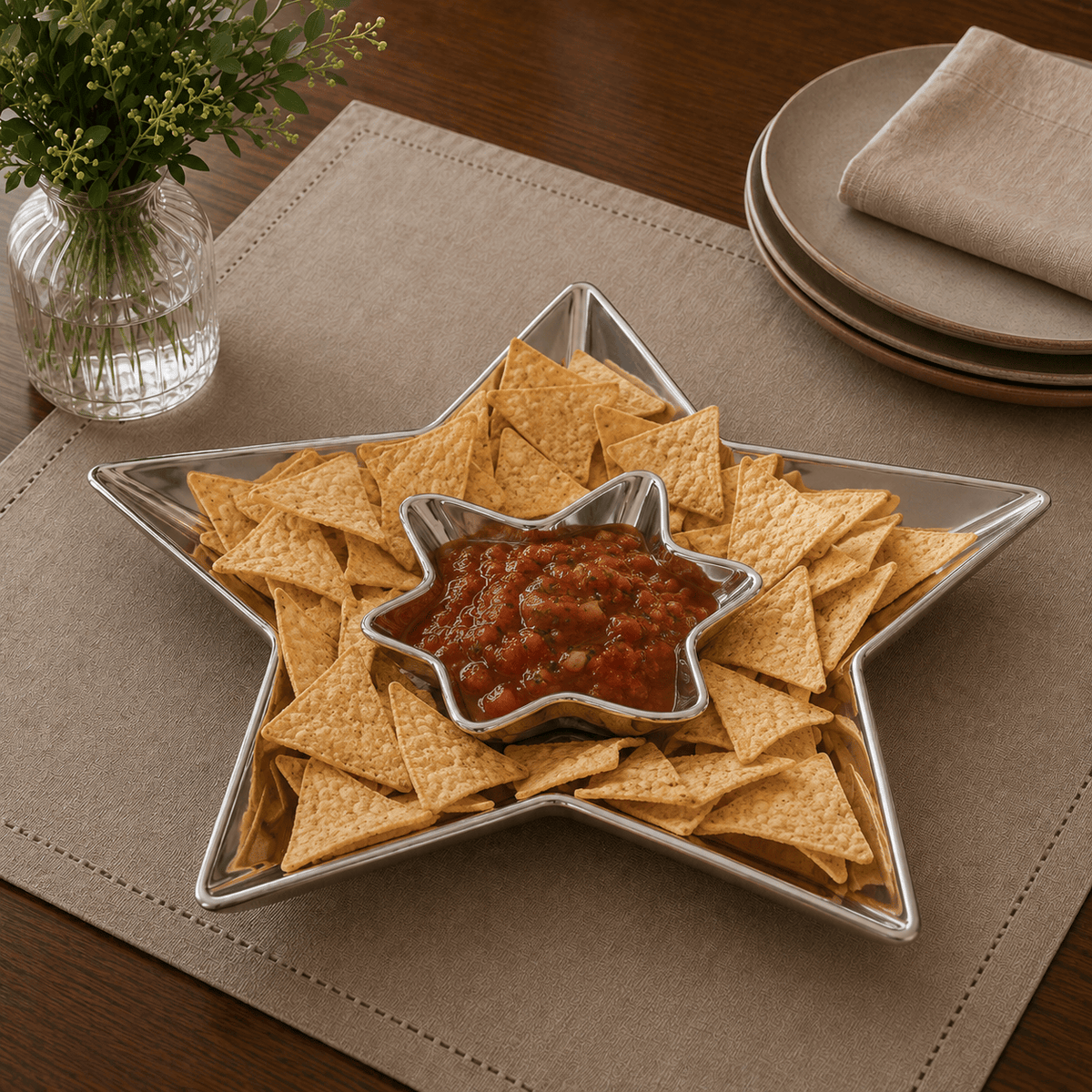 Arthur Court Western Frontier Texas Chip and Dip