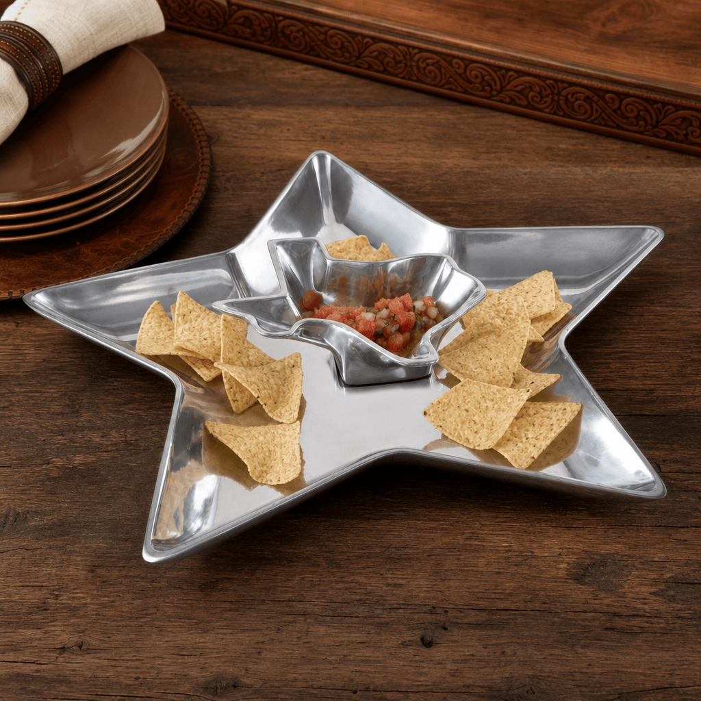 Arthur Court Western Frontier Texas Chip and Dip
