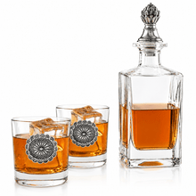 Arthur Court Western Frontier Western Concho Decanter Set with Glasses