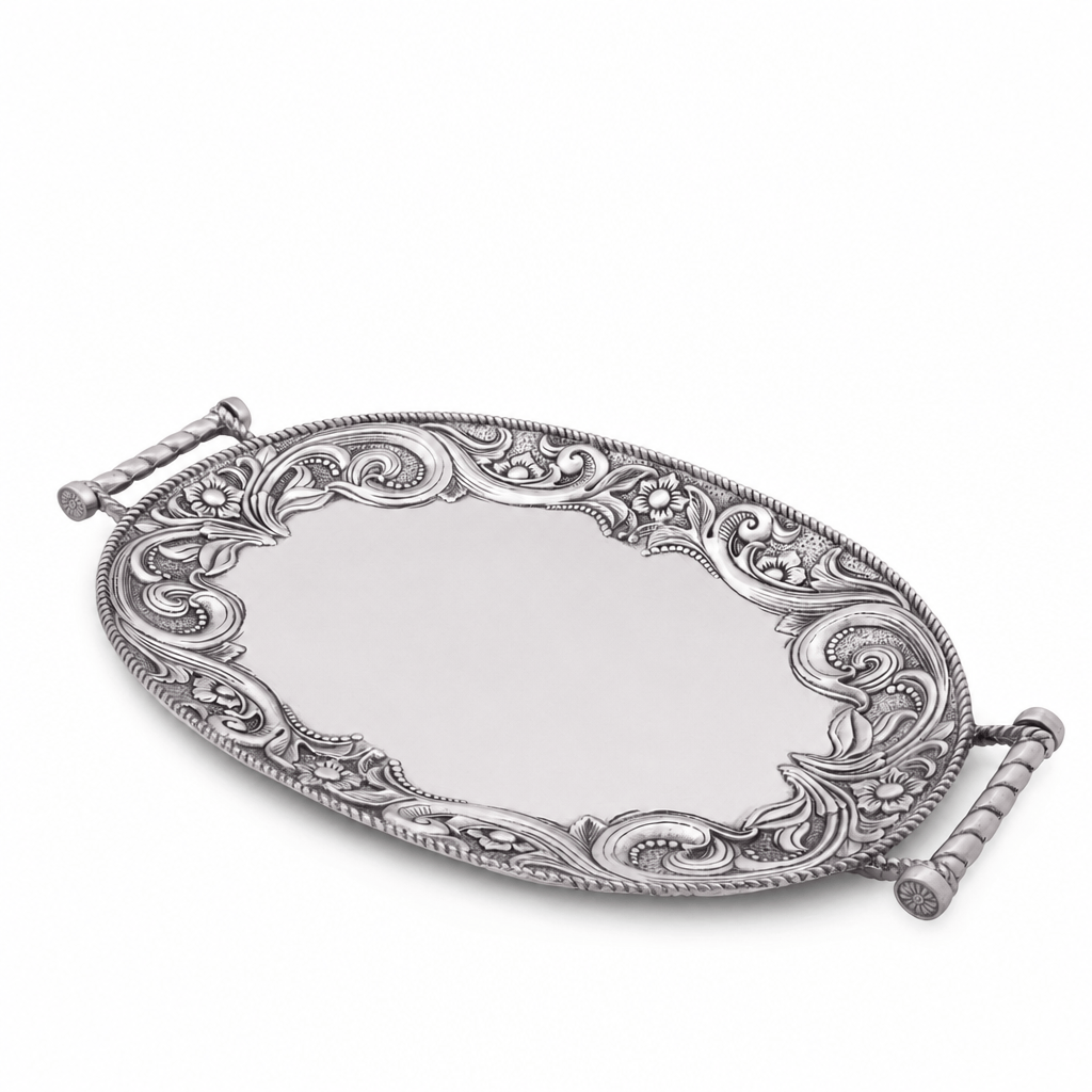 Arthur Court Western Frontier Western Leather Serving Tray