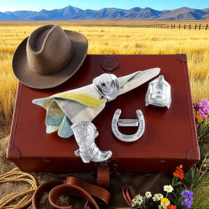 Arthur Court Western Frontier Western Napkin Rings