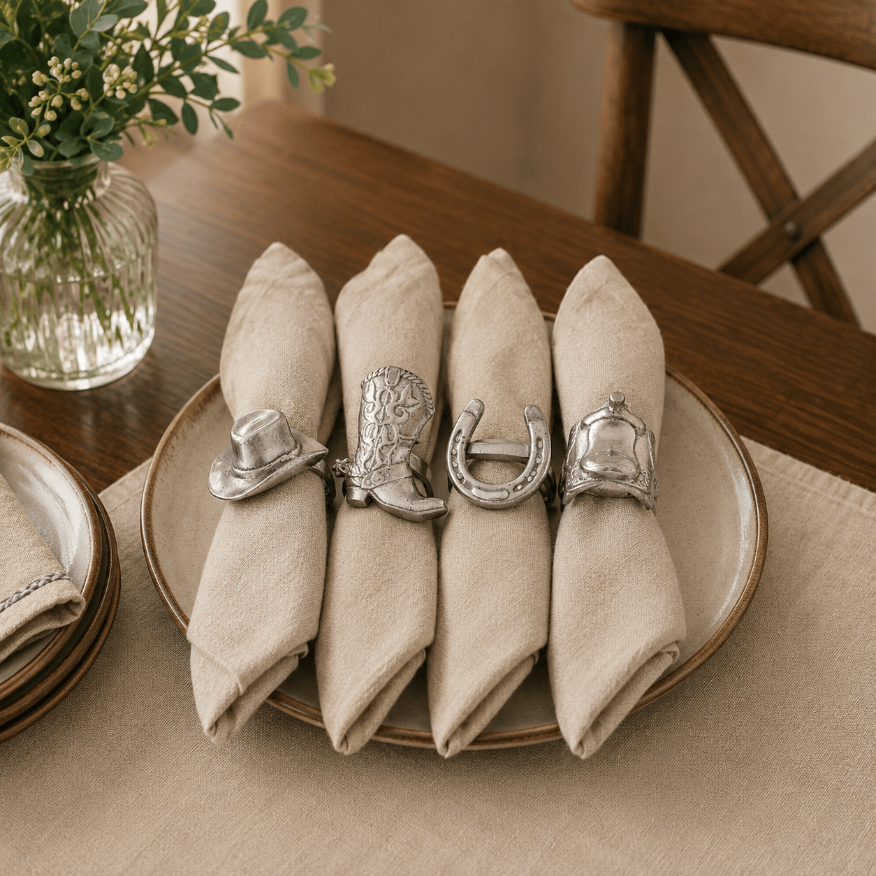Arthur Court Western Frontier Western Napkin Rings