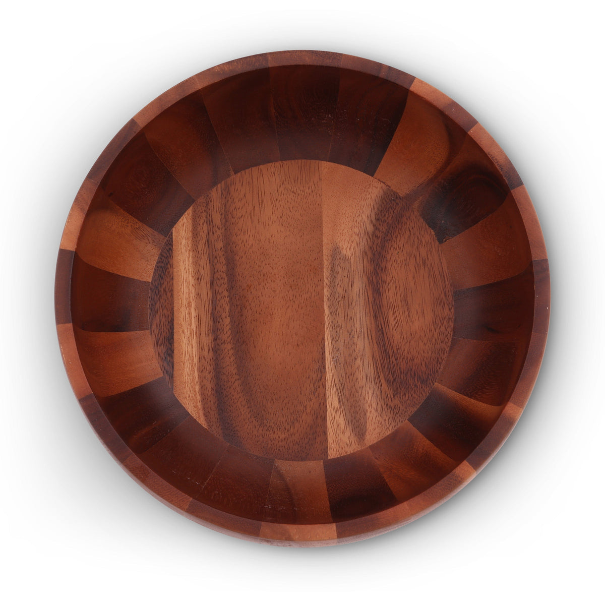 Arthur Court Wood Bowls / Boards Bee Hive Style Wooden Acacia Salad Bowl Large