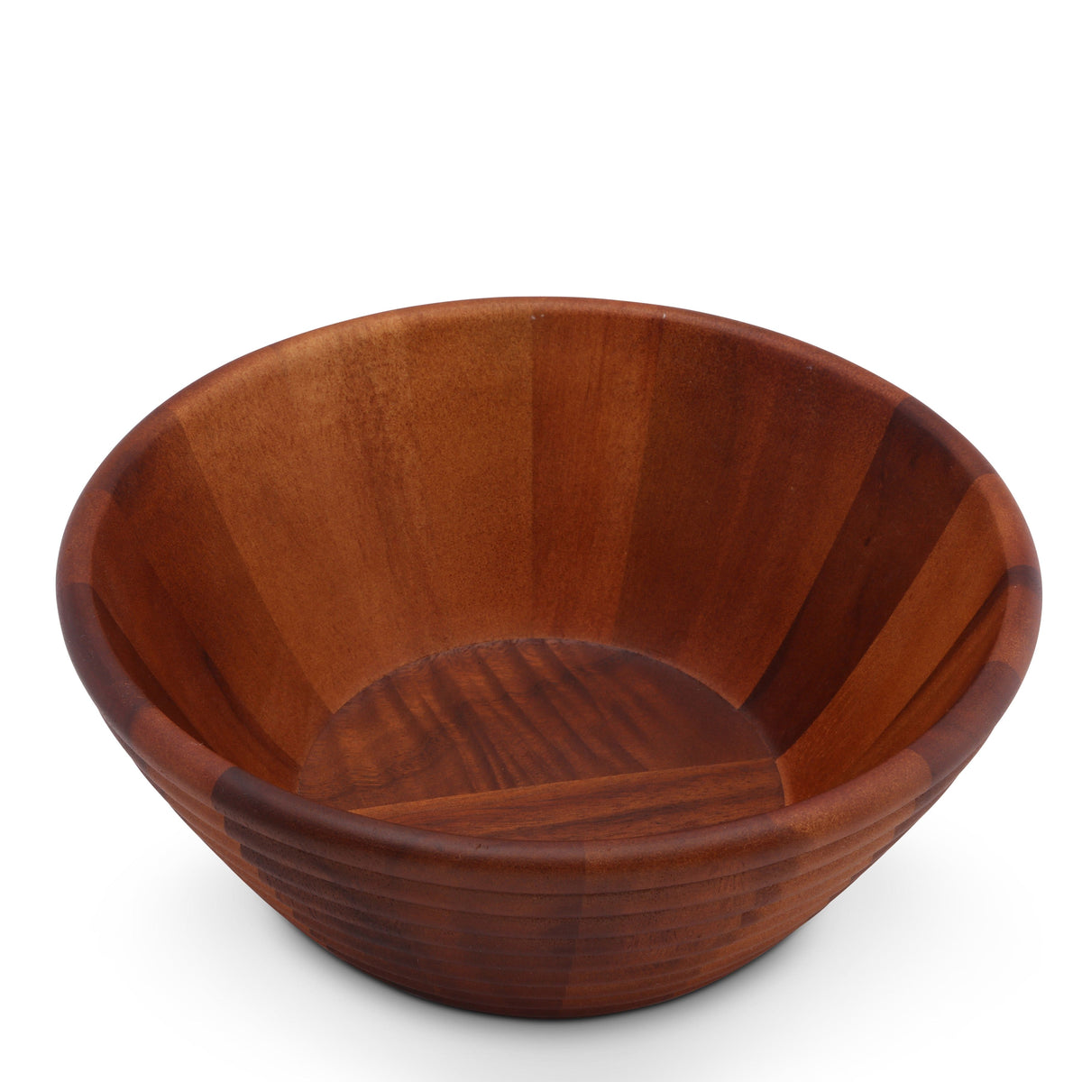 Arthur Court Wood Bowls / Boards Bee Hive Style Wooden Acacia Salad Bowl Large