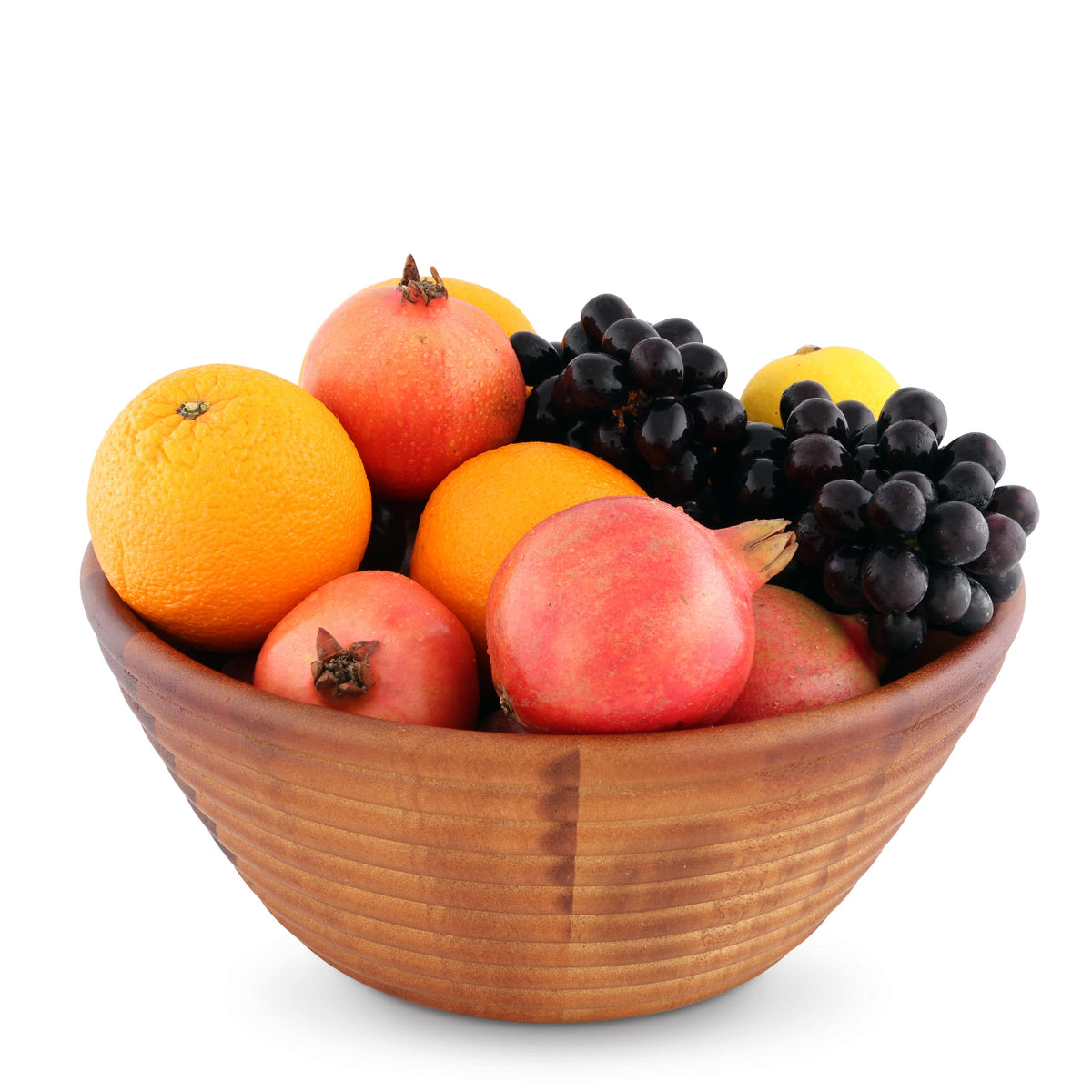 Arthur Court Wood Bowls / Boards Bee Hive Style Wooden Acacia Salad Bowl Large