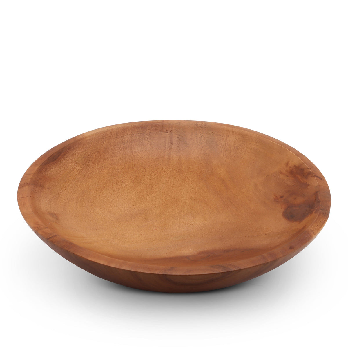 Arthur Court Wood Bowls / Boards Calabash Round Acacia Wood Salad  Bowl