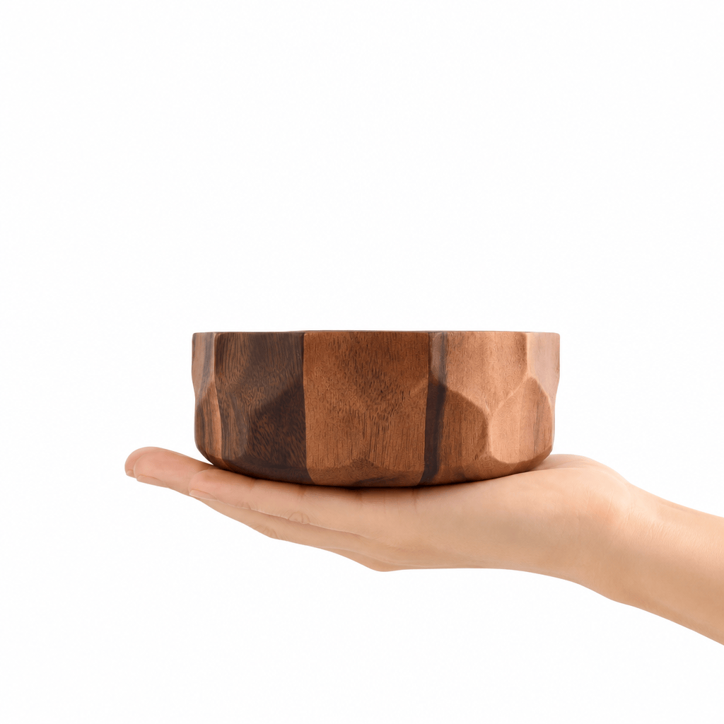 Arthur Court Wood Bowls / Boards Diamond Pattern Single Acacia  Wood Salad Bowl