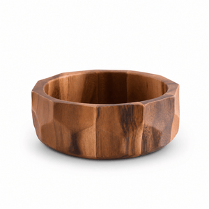Arthur Court Wood Bowls / Boards Diamond Pattern Single Acacia  Wood Salad Bowl