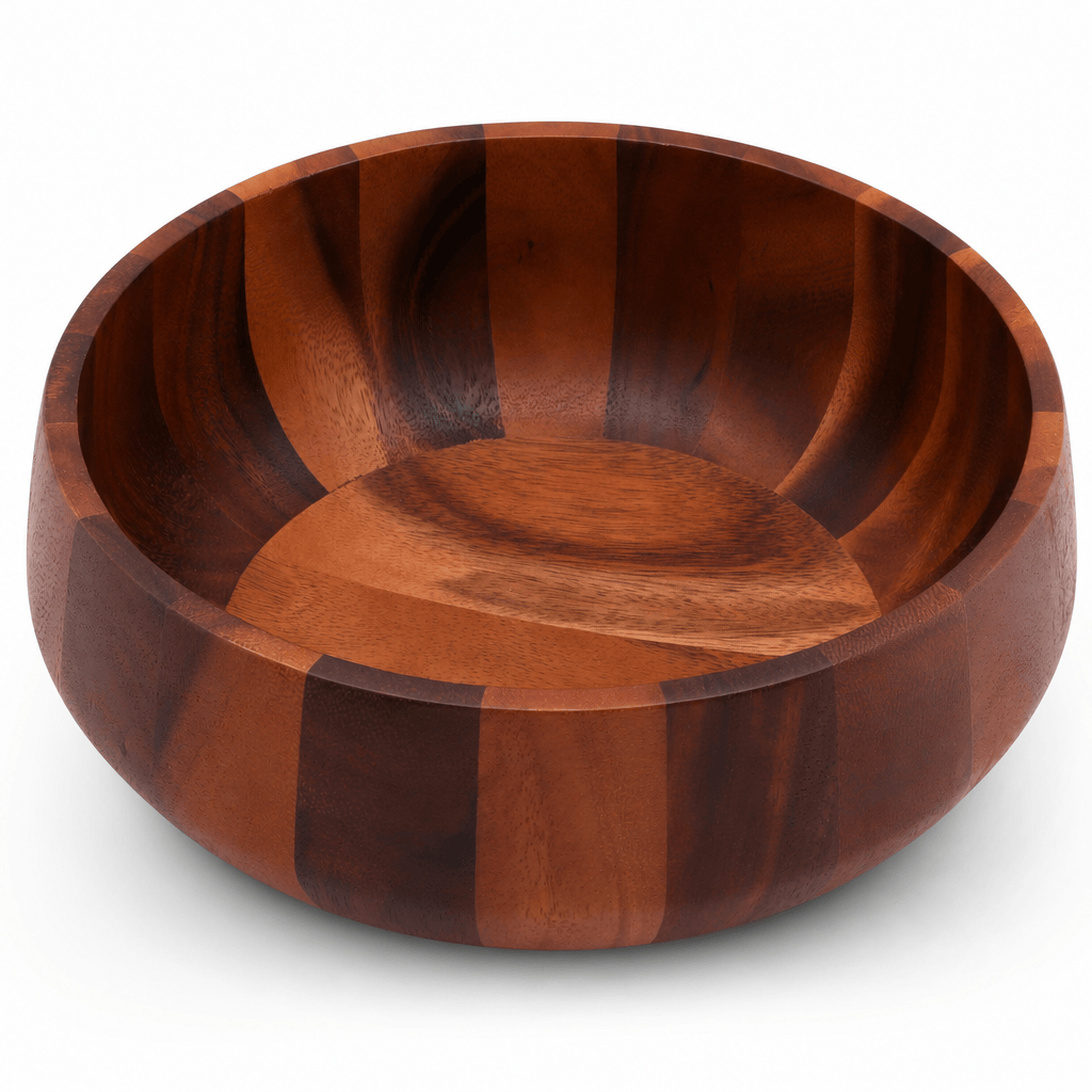 Arthur Court Wood Bowls / Boards Modern Round Acacia Wood Salad  Bowl Large