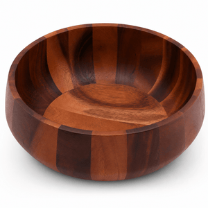 Arthur Court Wood Bowls / Boards Modern Round Acacia Wood Salad  Bowl Large
