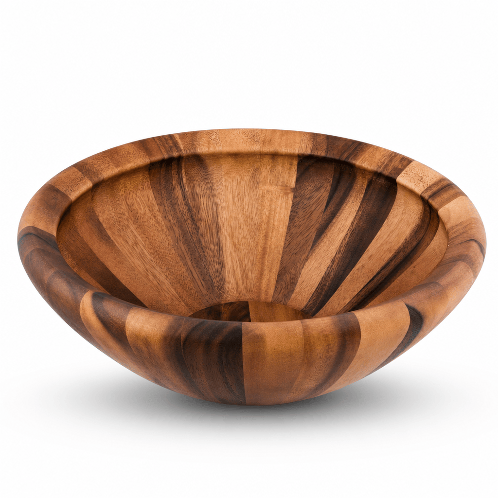 Arthur Court Wood Bowls / Boards Salinas Style Wooden Acacia Salad Bowl Large