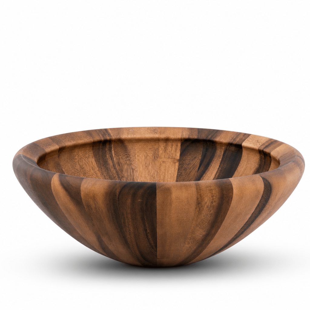 Arthur Court Wood Bowls / Boards Salinas Style Wooden Acacia Salad Bowl Large