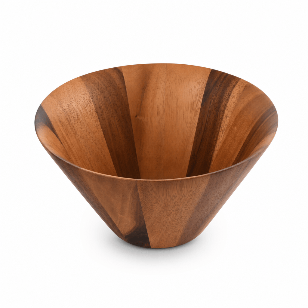 Arthur Court Wood Bowls / Boards Straight Side Wooden Acacia Salad Bowl Large