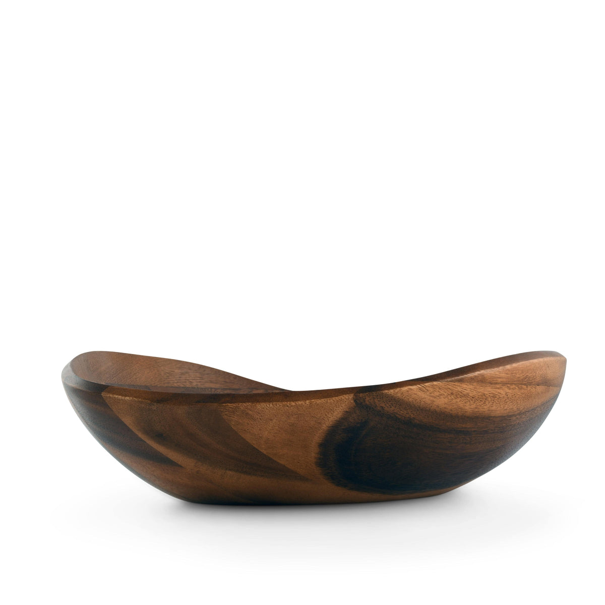 Arthur Court Wood Bowls / Boards Wave Pattern Large Acacia  Wood Salad Bowl