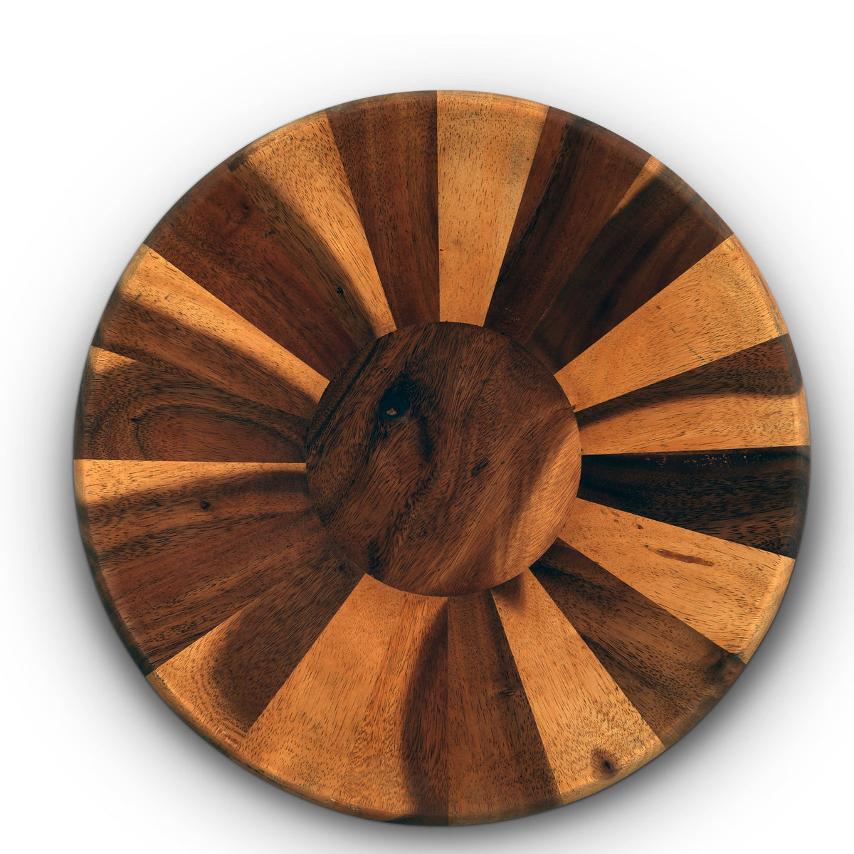 Arthur Court Wood Bowls / Boards Wok Style Wooden Acacia Salad Bowl Extra Large