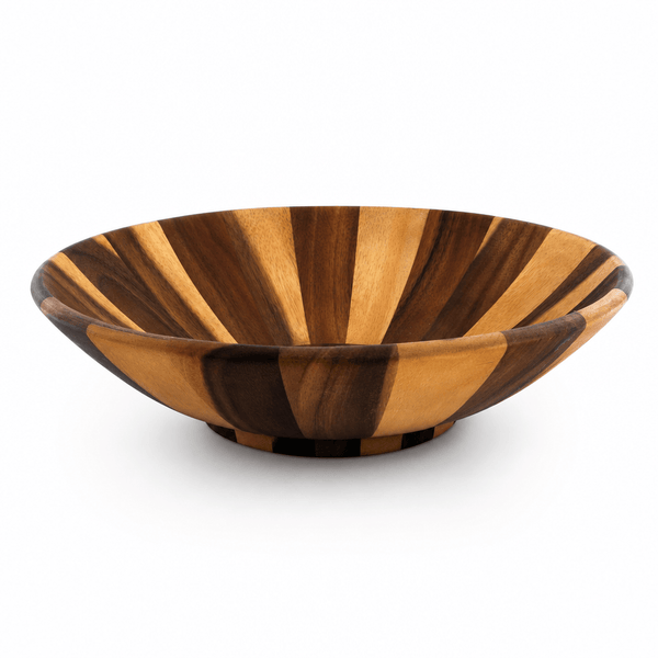 Arthur Court Salad Bowl Acacia Wood Serving for Fruits or Salads