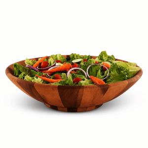 Arthur Court Wood Bowls / Boards Wok Style Wooden Acacia Salad Bowl Extra Large