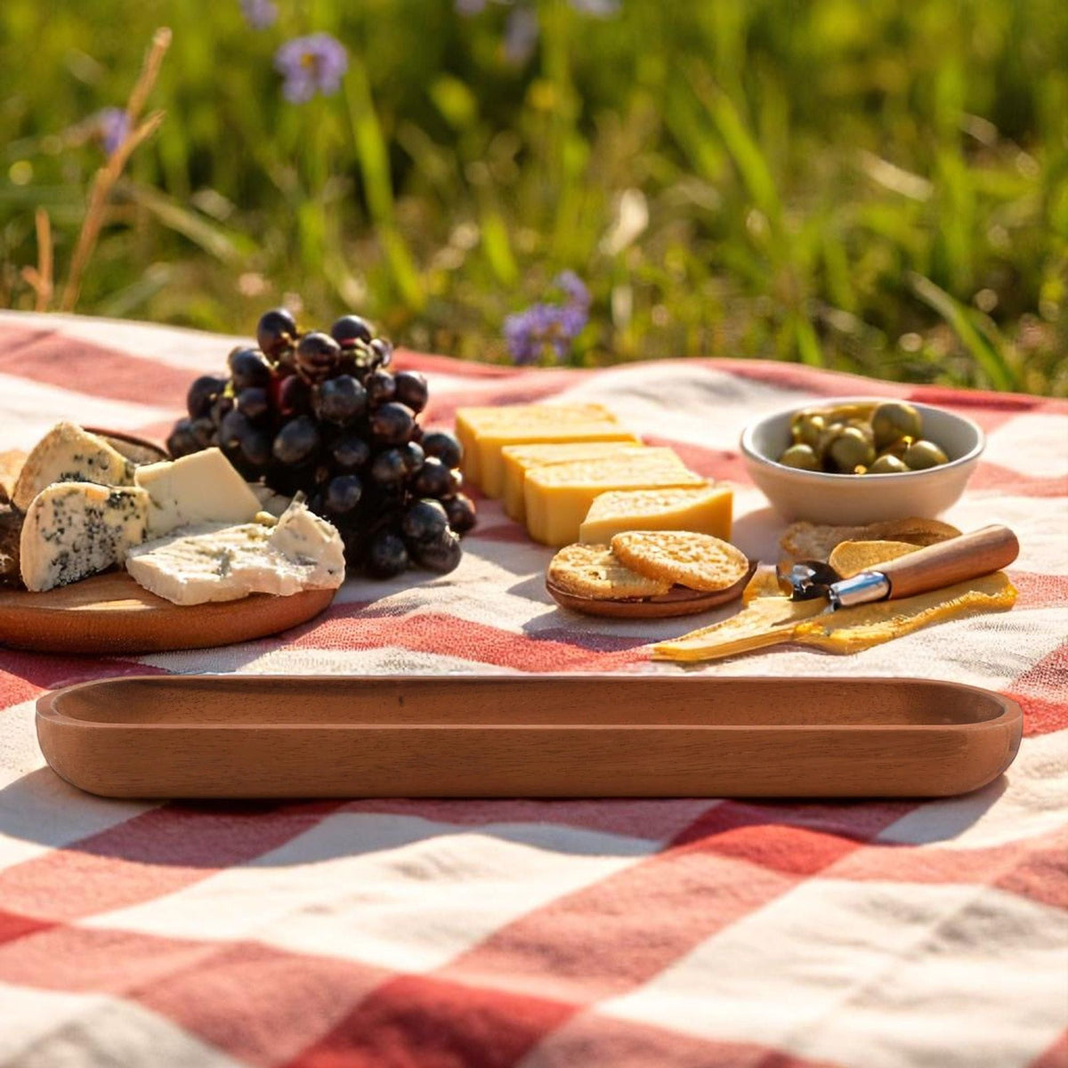 Arthur Court Wood Bowls / Boards Wood Cracker Tray