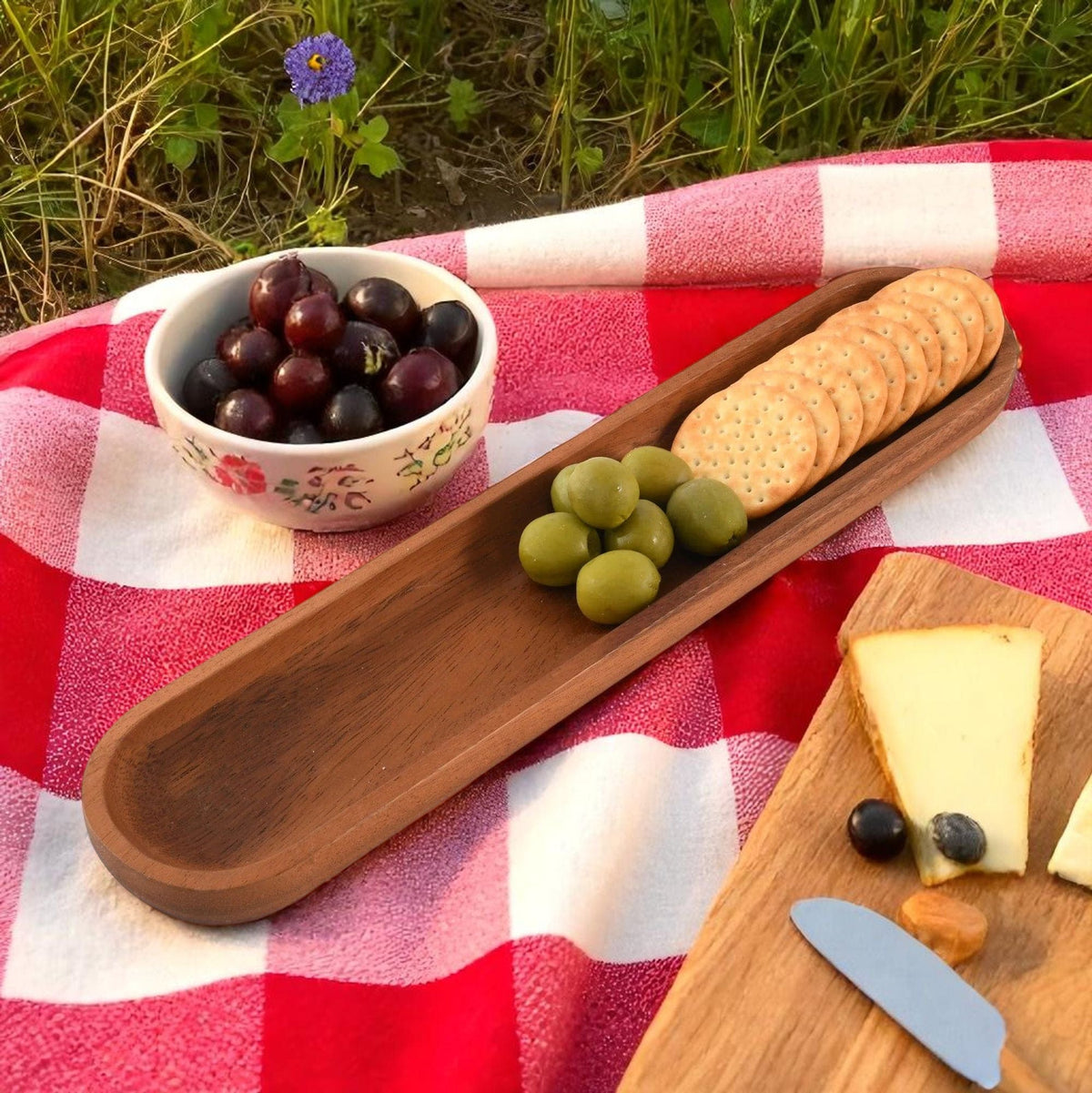 Arthur Court Wood Bowls / Boards Wood Cracker Tray
