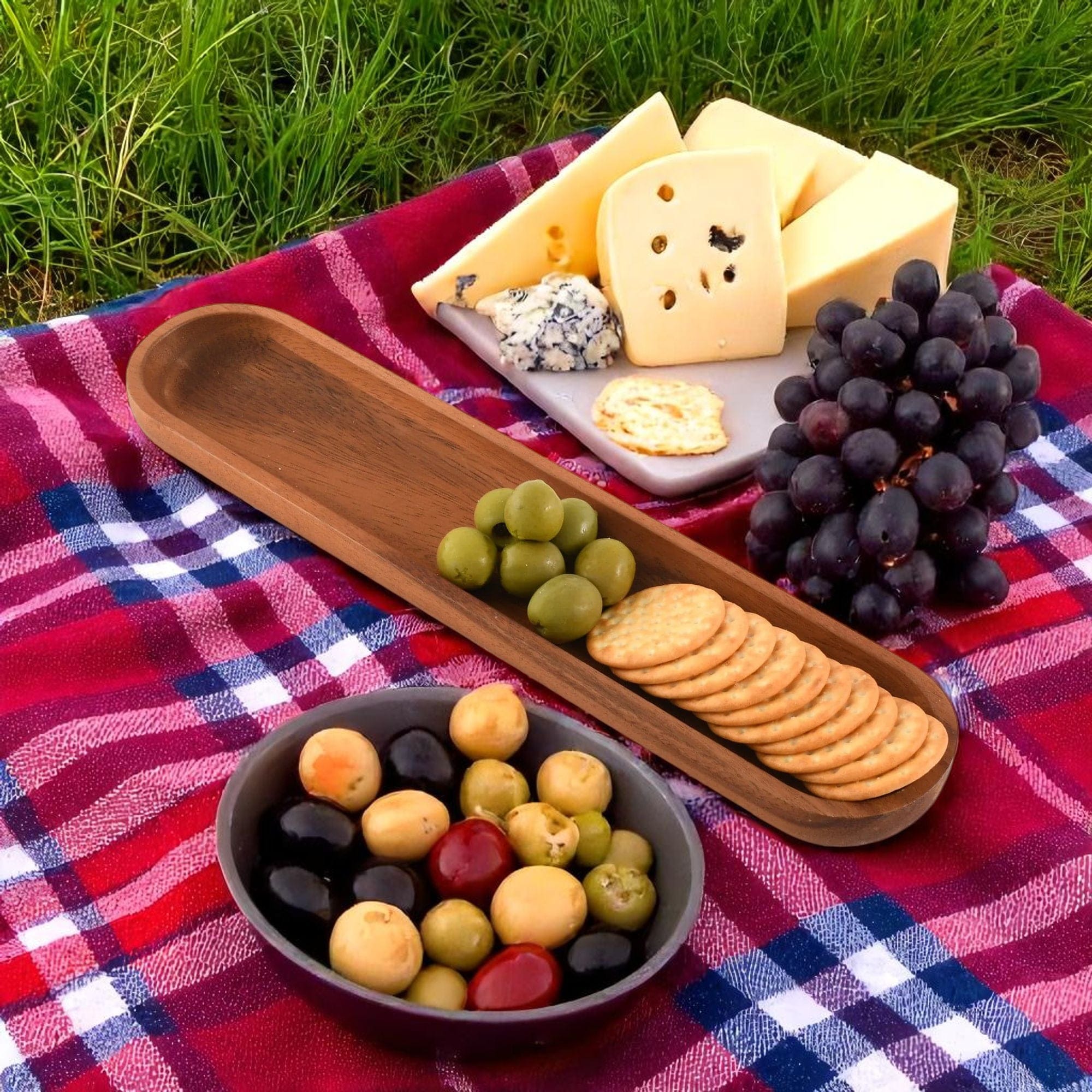 Arthur Court Wood Bowls / Boards Wood Cracker Tray