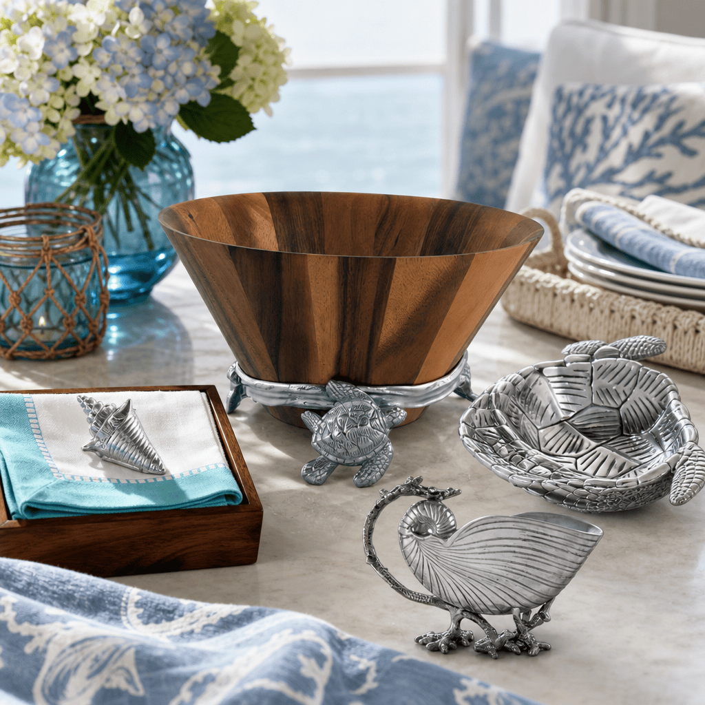 Crab Feast Serving Sets & Coastal Tableware