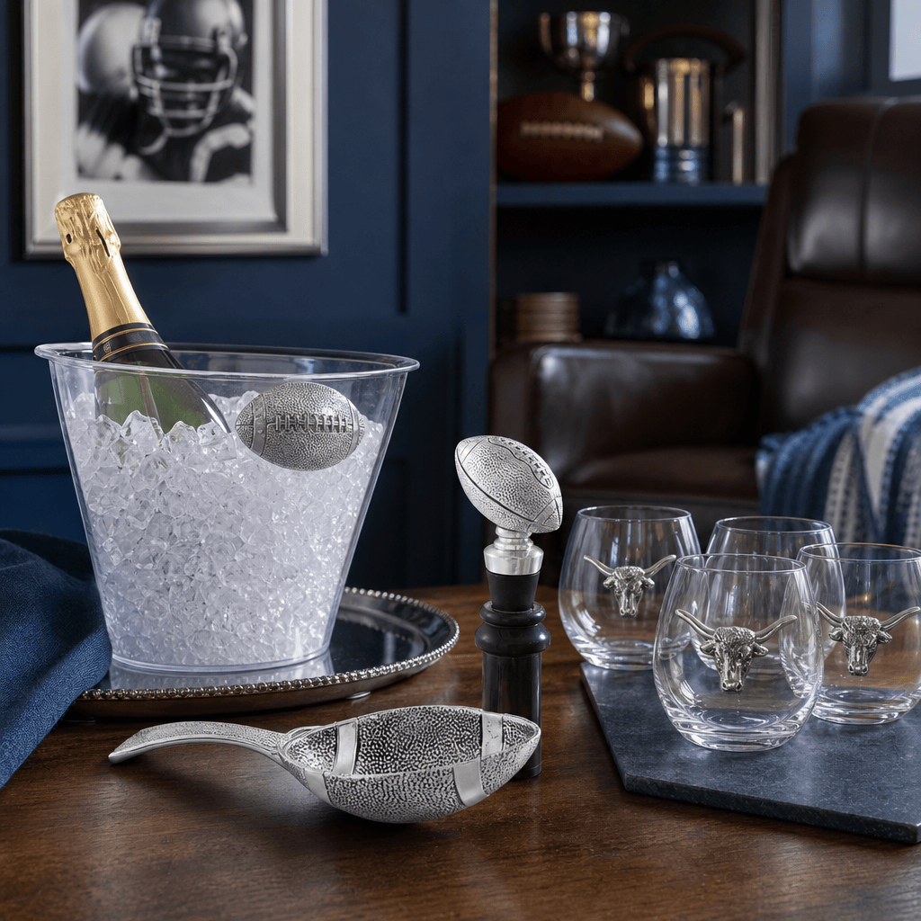 Man Cave Decor Gifts & Football Barware