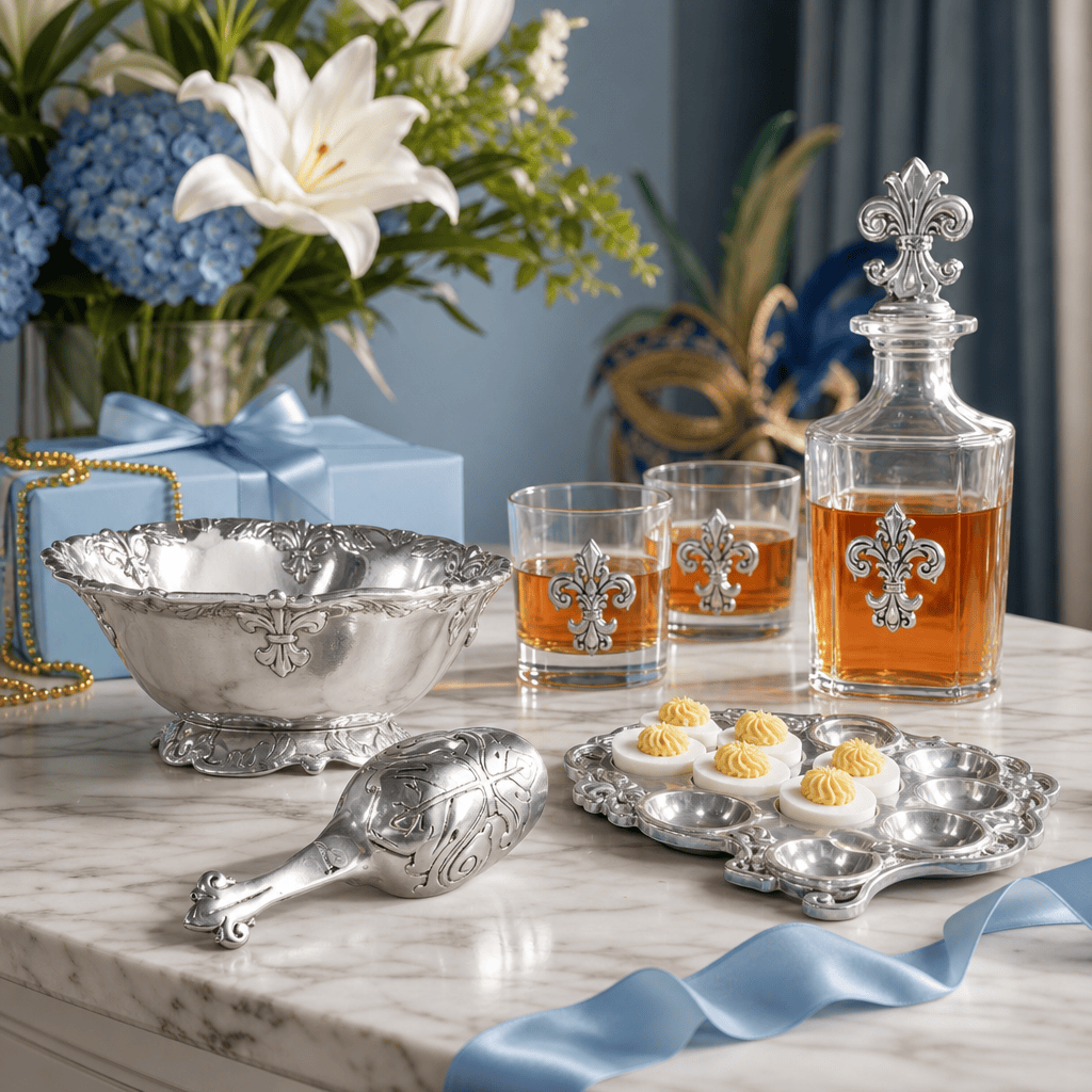 Mardi Gras Hostess Gifts & Entertaining Serveware