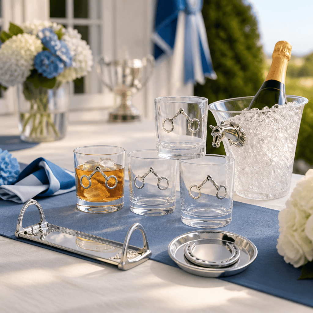 Derby Hostess Gifts: Equestrian Serveware & Entertaining Decor