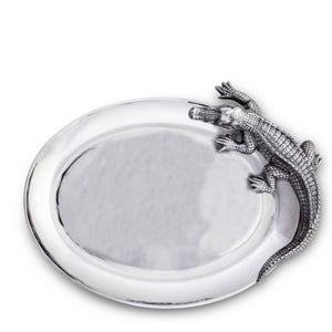 Arthur Court Alligator Alligator Oval Platter