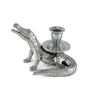 Arthur Court Alligator Alligator Taper Candle Holders